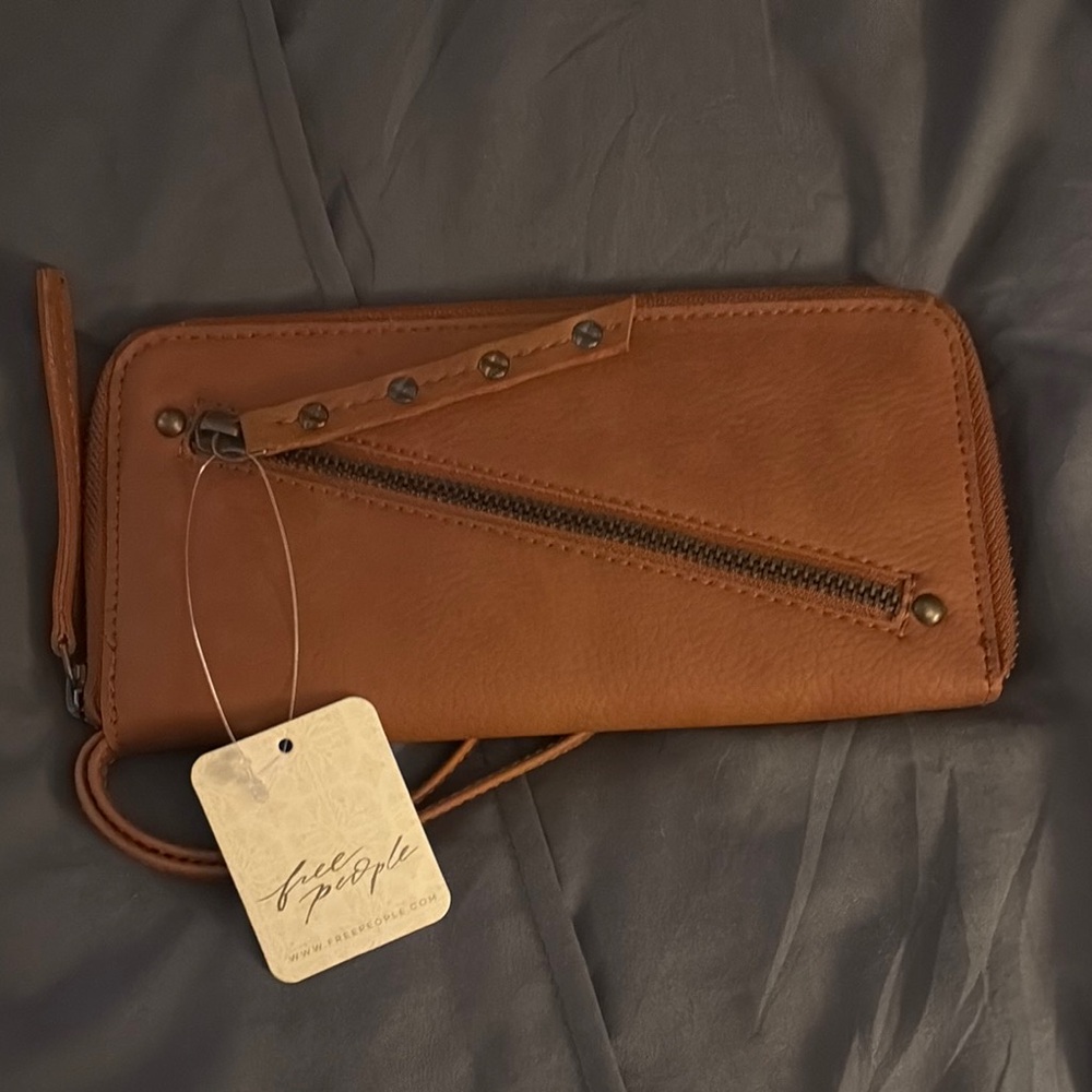 Free People Brown Leather Wallet